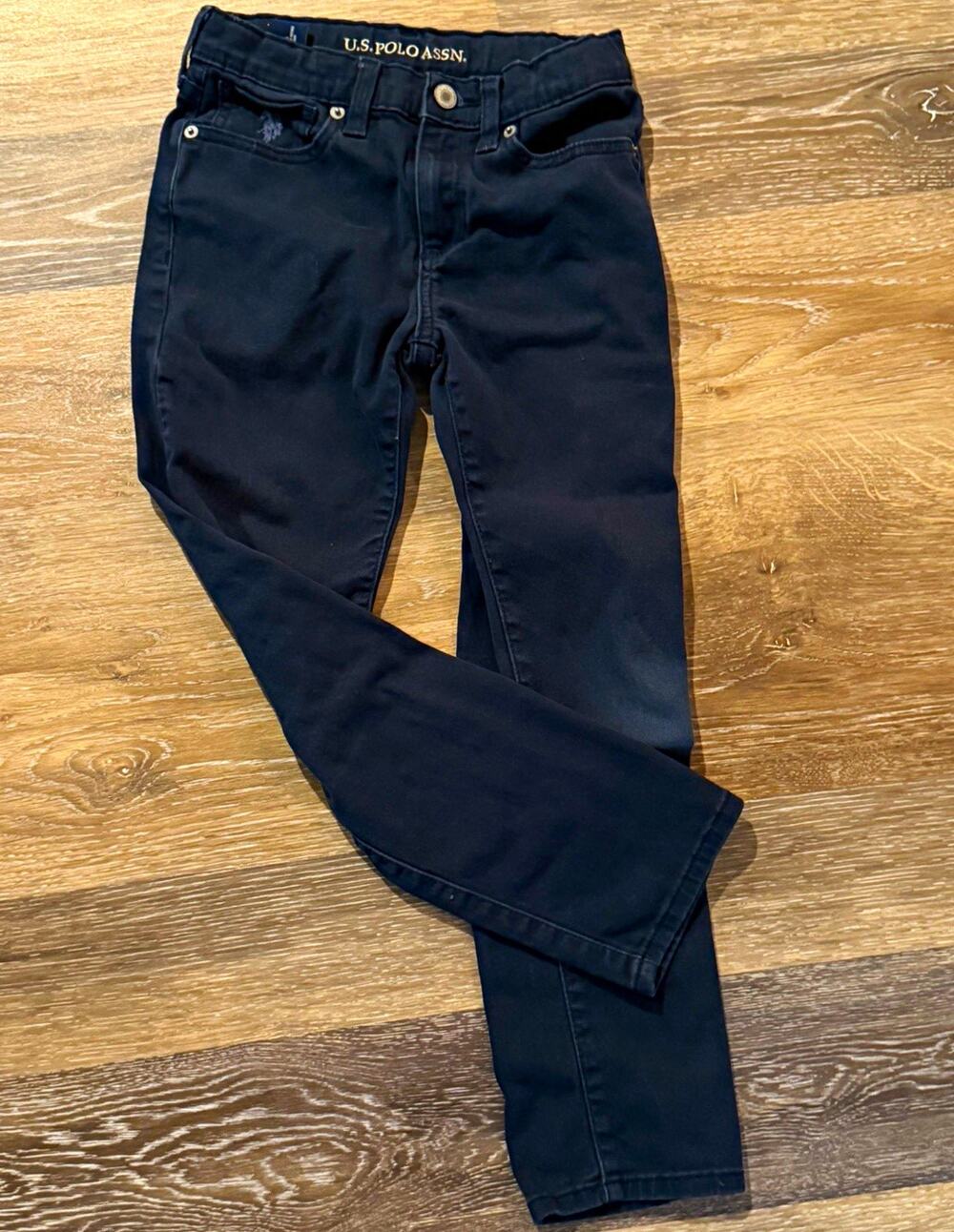 U.S. Polo Assn. Women’s Straight Dark Blue Denim Jeans Regular Fit 5-Pocket